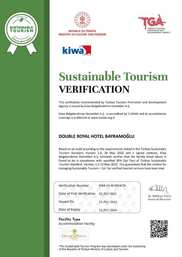 Double Royal Hotel Kocaeli Esterno foto